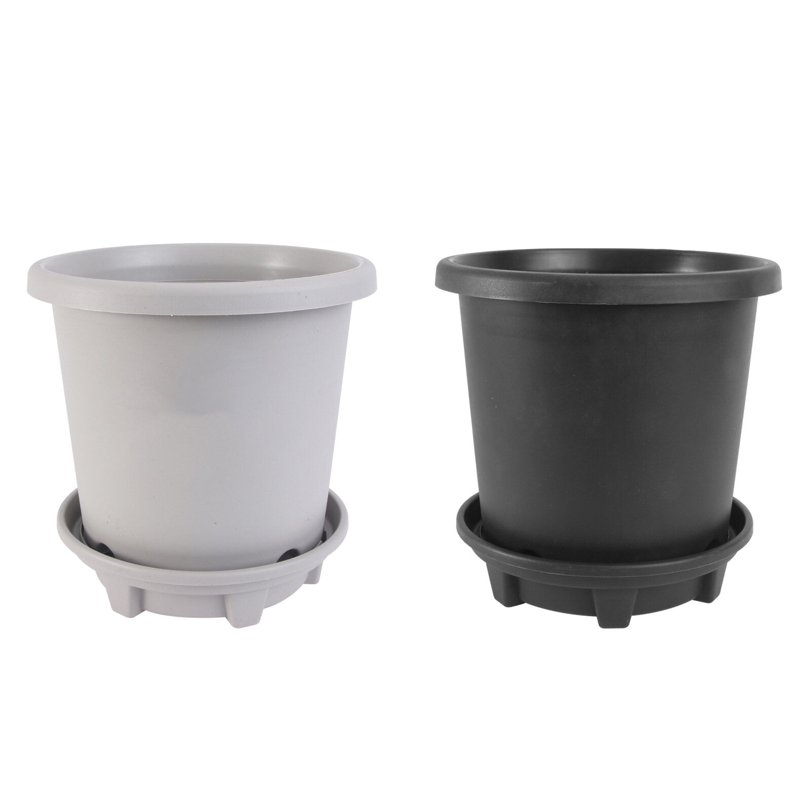 2 Sets Root Control Gardening Flowerpots Practical Rounded Plastic