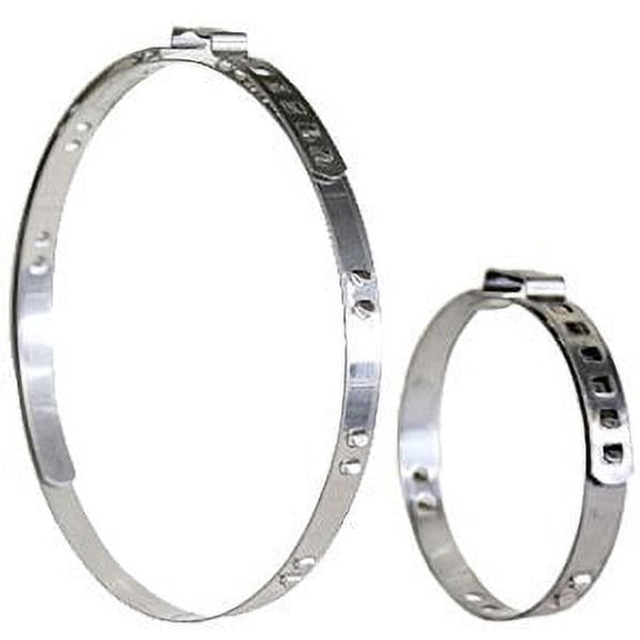 2 Sets SS Adjustable CV Drive Axle Joint Boot Clamps 48mm and 120mm