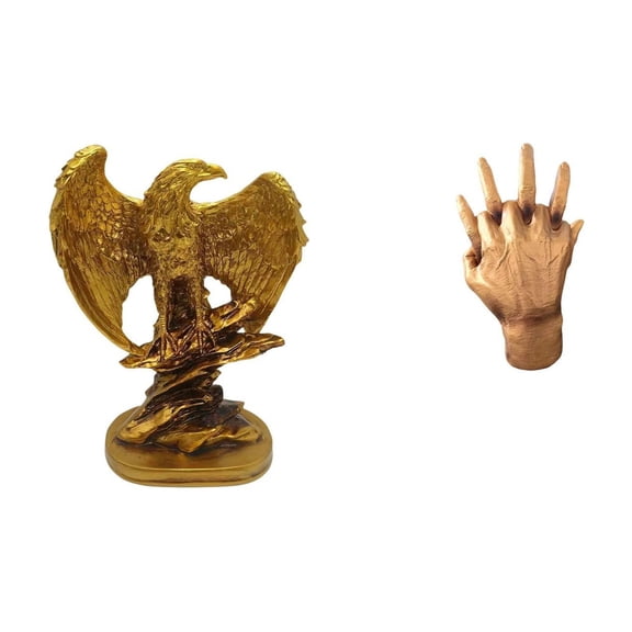 2 Sets Sculpture Statue Figurine Resin Crafted Uniqueness Perfect for Living Room Desktop Gift Display