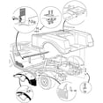 thumbnail image 1 of 2 Sets Seat Hinge Male + Female for Club Car DS 1979-Up Cart 1011652 1012412, 1 of 5