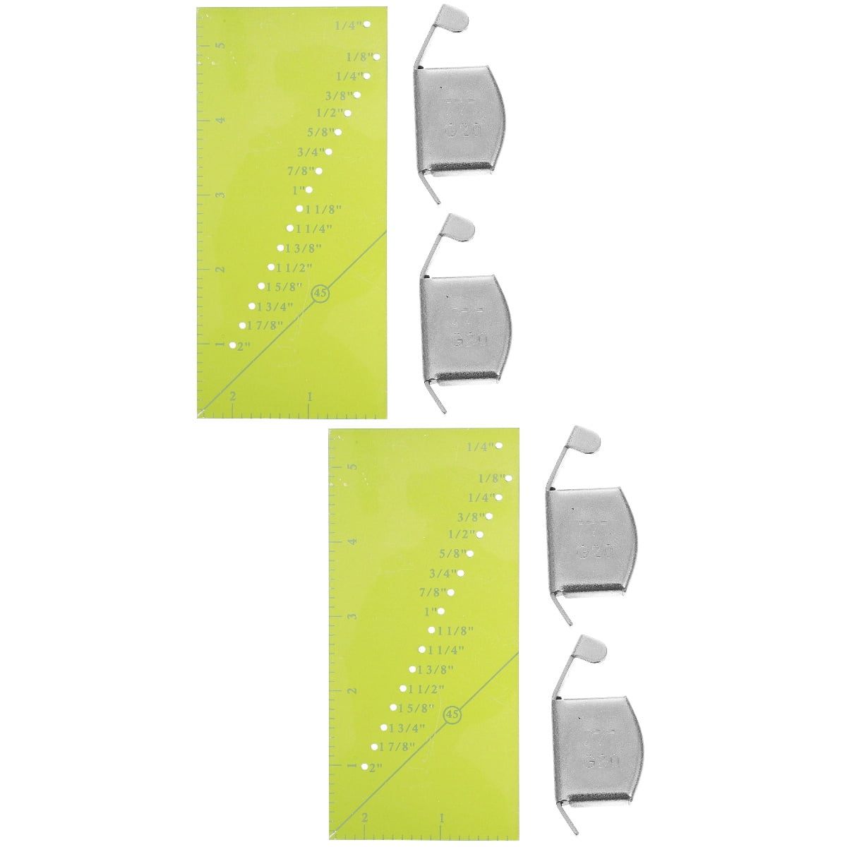 2 Sets Sewing Machine Resistance Gauge Tool Seam Allowance Ruler
