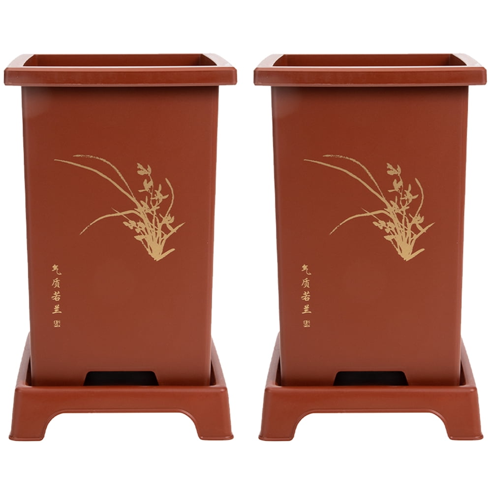 2 Sets Simple Orchid Planter Creative Garden Flowerpot Orchid Growing