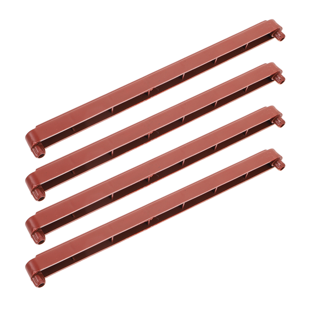 Guide Scorrevoli Guide Per Cassetti In Plastica - 8 Pezzi Da 235mm, Colore Marrone, Per Armadi E Comodini Guida Scorrevole - 2