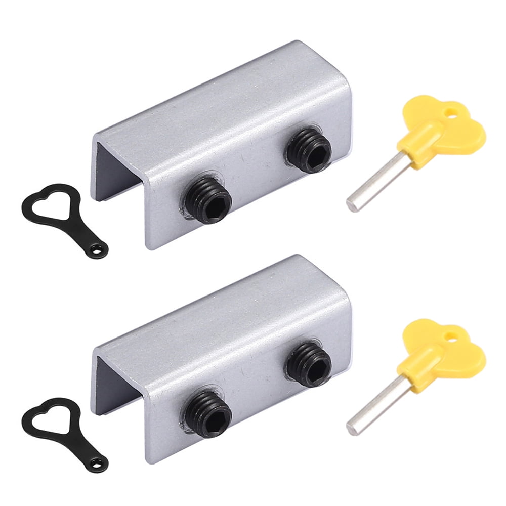 Dual Locks Window 2 Sets Sliding Security Window Locks With Key, Window Stoppers For ...