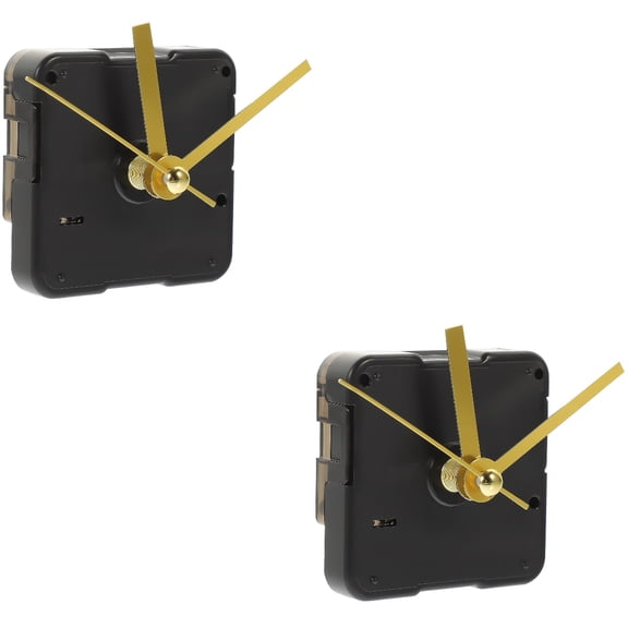MERRYHAPY 2 Sets Plastic Clock Movement Mechanism with Hands for Home Decor Craft Projects and Repairs