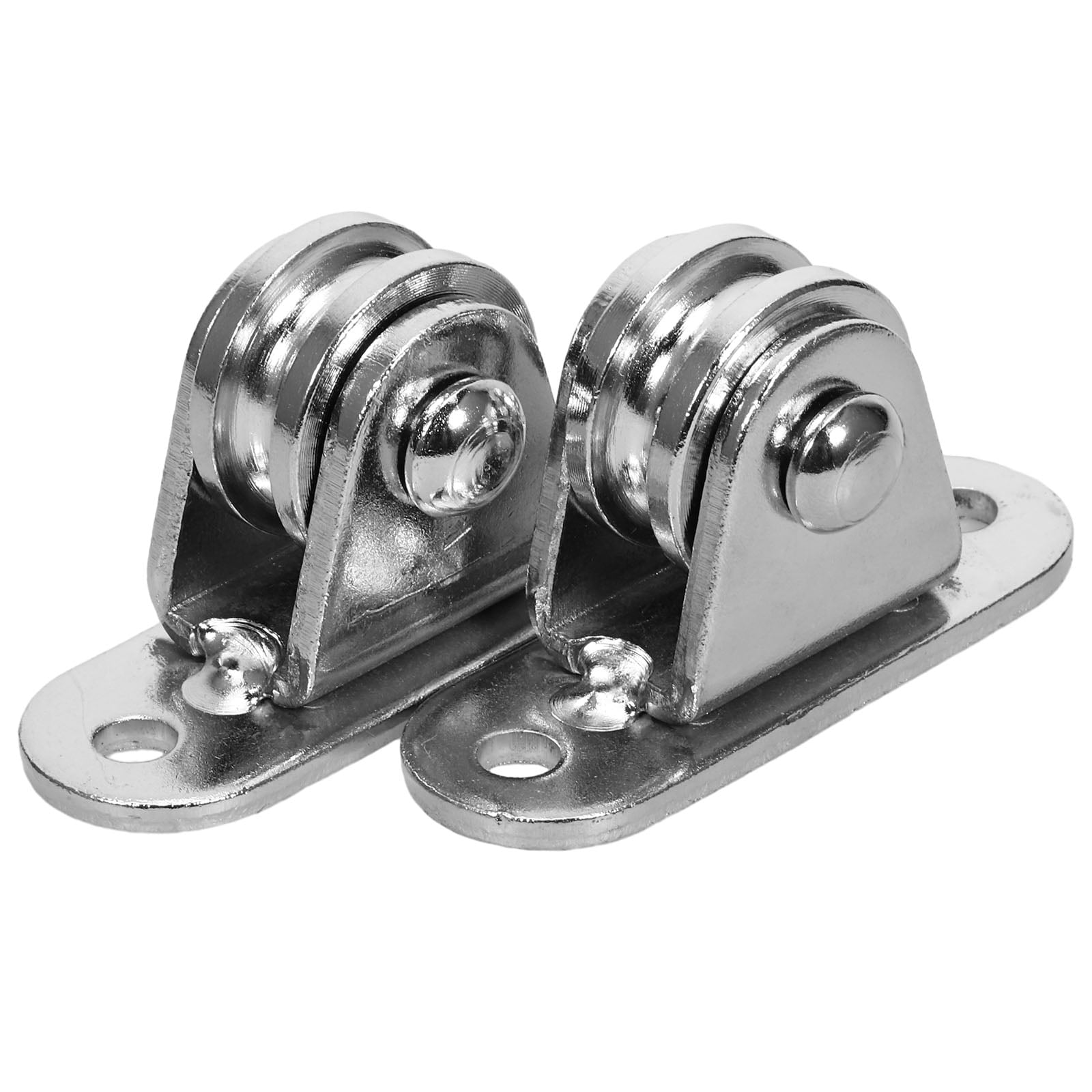 2 Sets Small Pulley Blocks Cable Pulley Wheels Ceiling Mount Pulleys