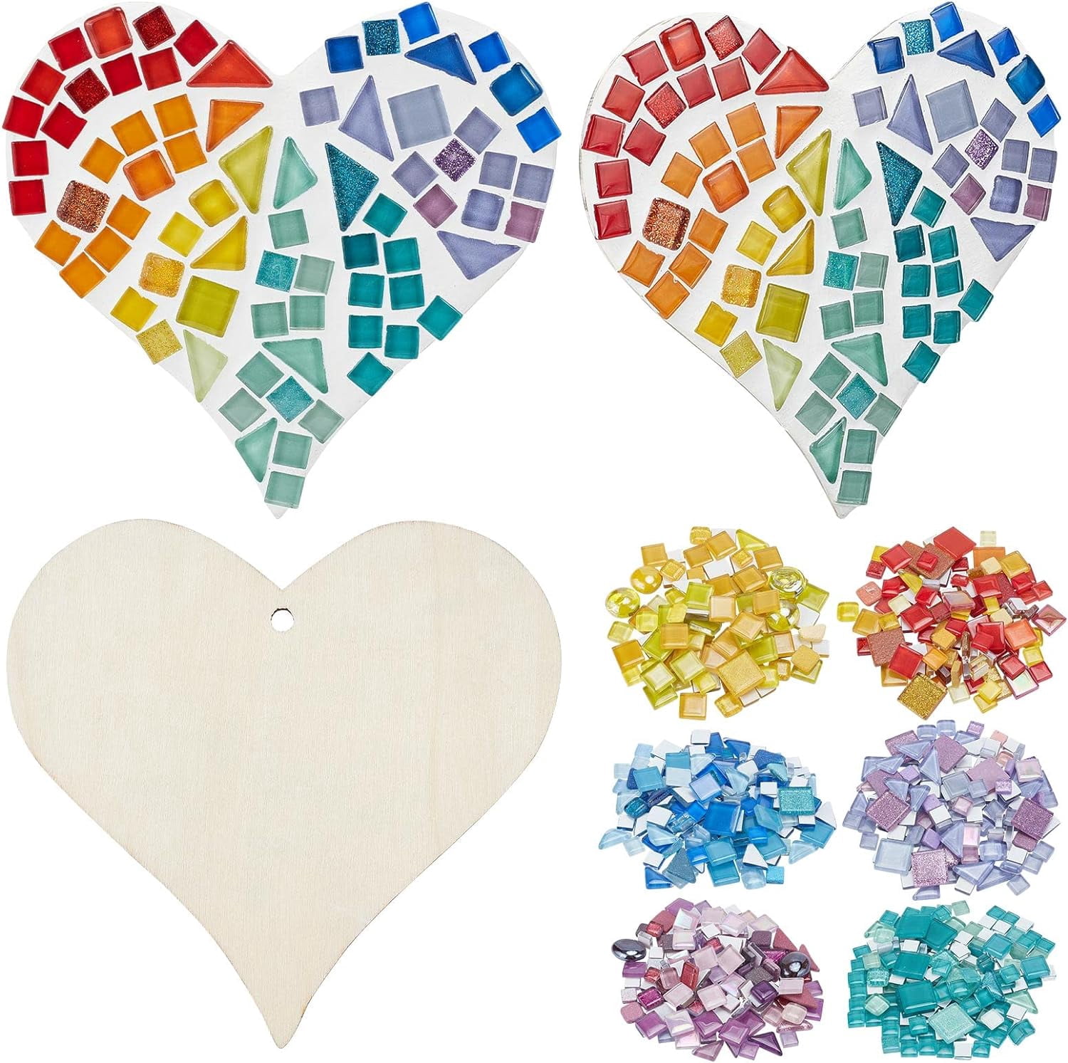 Baker Ross Winter Woodland Color-in Felt Pictures - Pack Of 10, Kids Christmas Craft Activity