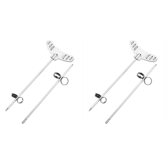 FUEENIRVA Fruit and Veggie Spiral Slicer, Easy to Use, Food Grade Stainless, 2Sets