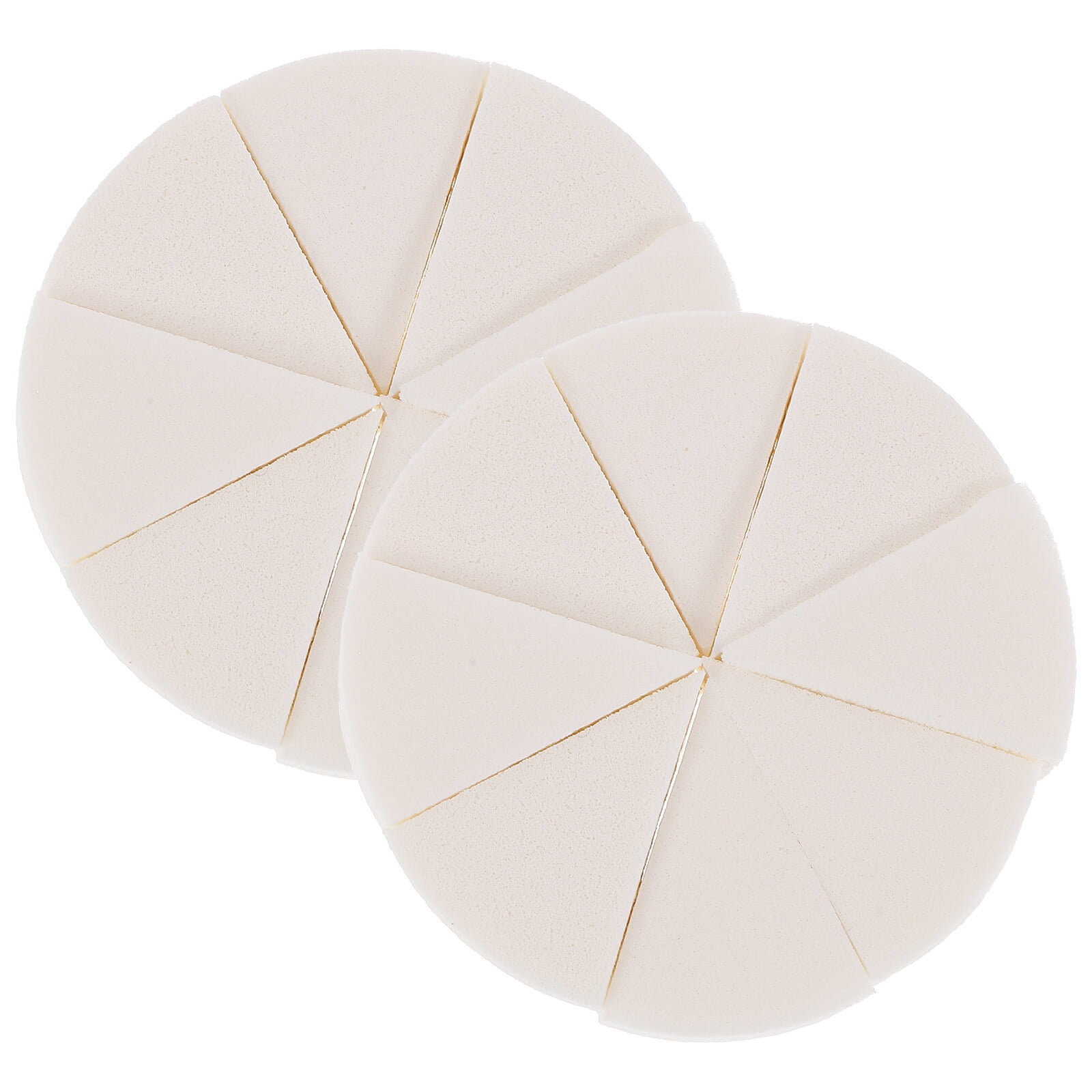 2 Sets Sponges Blenders Wedge Shape Makeup Sponge Latex Makeup Sponge for Women Wedge Sponge for Makeup Triangular Sponge Puff Triangle White Emulsion Miss