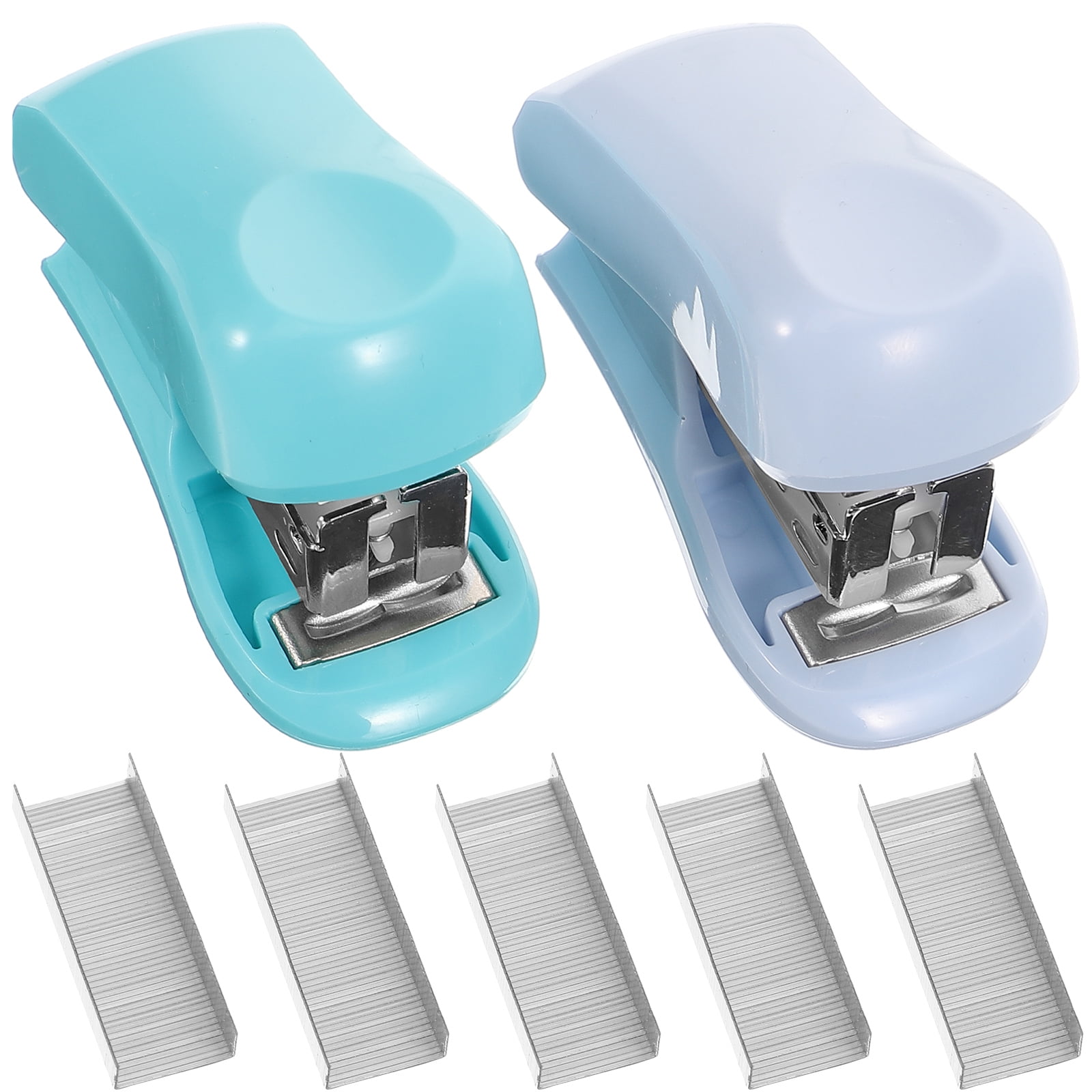 2 Sets Staples with Kids Gifts Co Worker Cute Stapler Office Space Supplies for Desk Metal