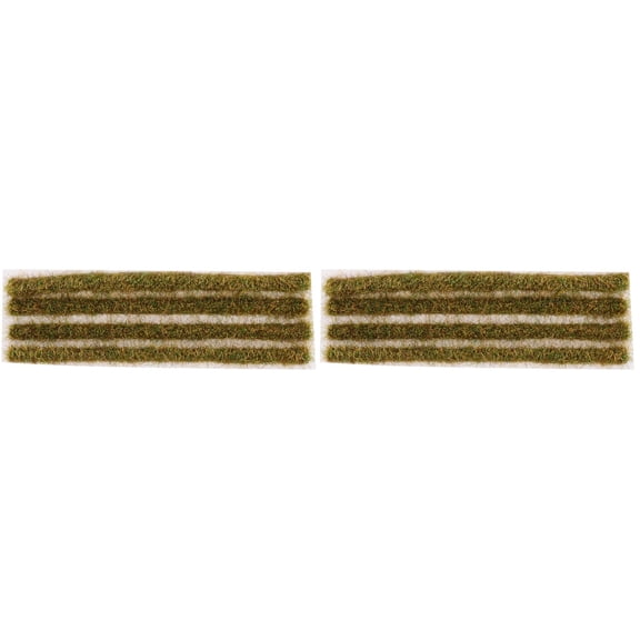 MERRYHAPY 2-Pack Rectangular Static Grass Mats for Model Train Scenery, Railway Landscape, Diorama Decoration Supplies