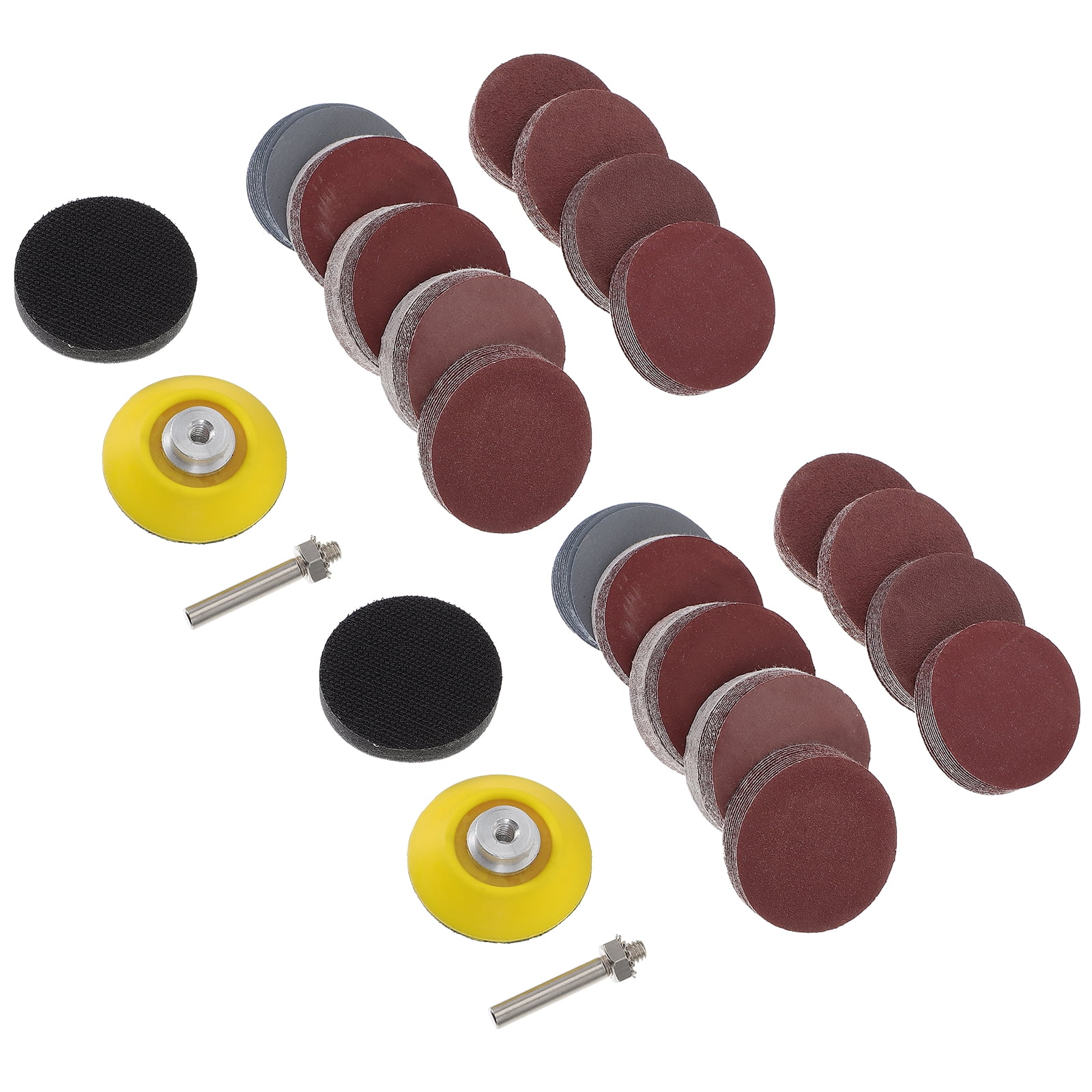 2 Sets Steel Materials Sanding Disc Rotary Tool Drill Kit Paper Foams