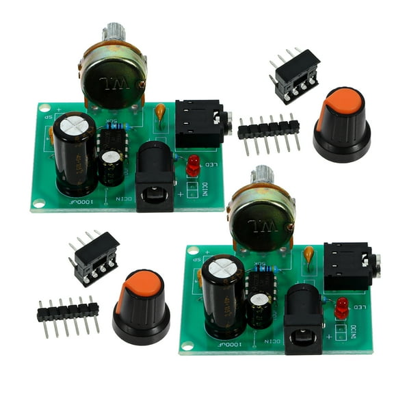 2 Sets Stereo Amplifier Board Kit Audio Electronic Plastic