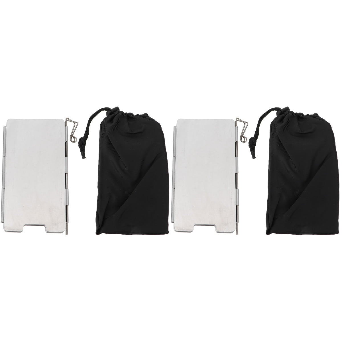 2 Sets Stove Windshield Windscreen Camping Folding - Walmart.com