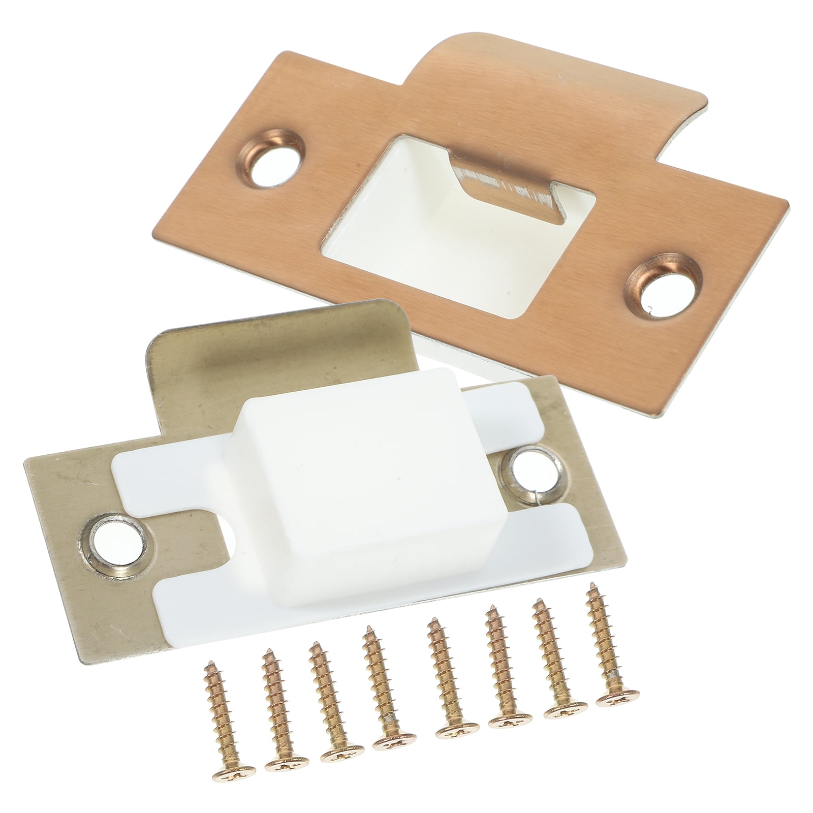 2 Sets Strike Plate Front Door Reinforcement Kit Stainless Steel