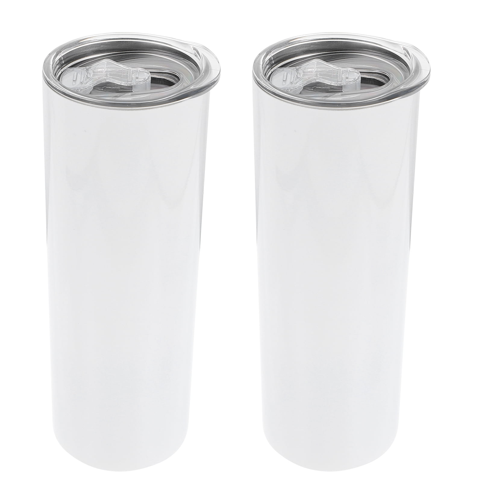 Sublimation Tumblers 20 Oz Skinny Straight,Stainless Steel Sublimation  Blanks Skinny ,with Lid and Straw,4 Pack