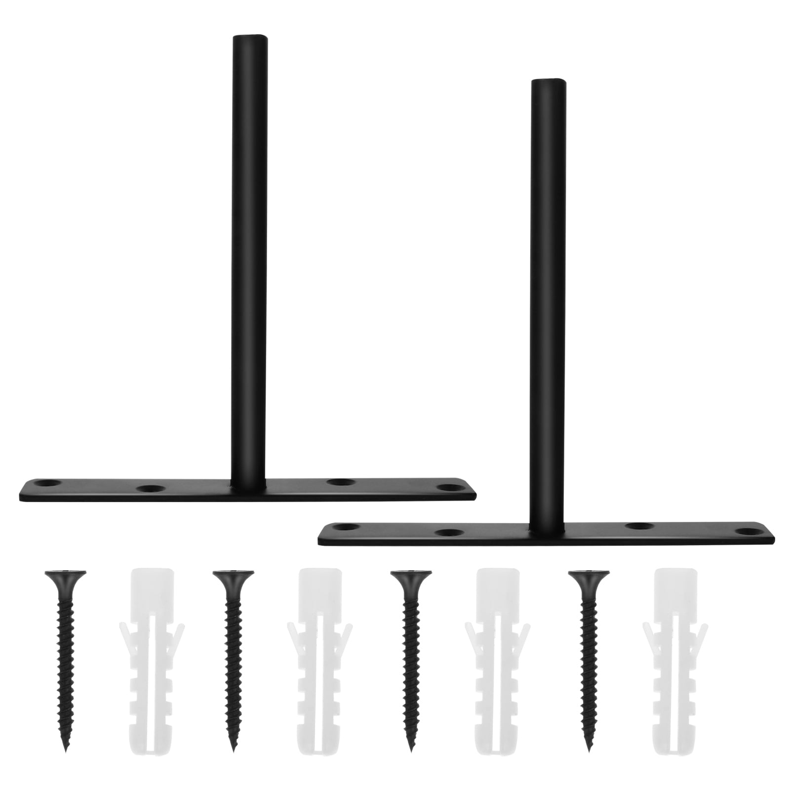 2 Sets Tshaped Hidden Bracket Wall Shelf Support Blind Supports