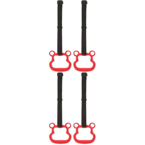 2 Sets Toddler Gymnastics Equipment Exercise Rings Play Child Red