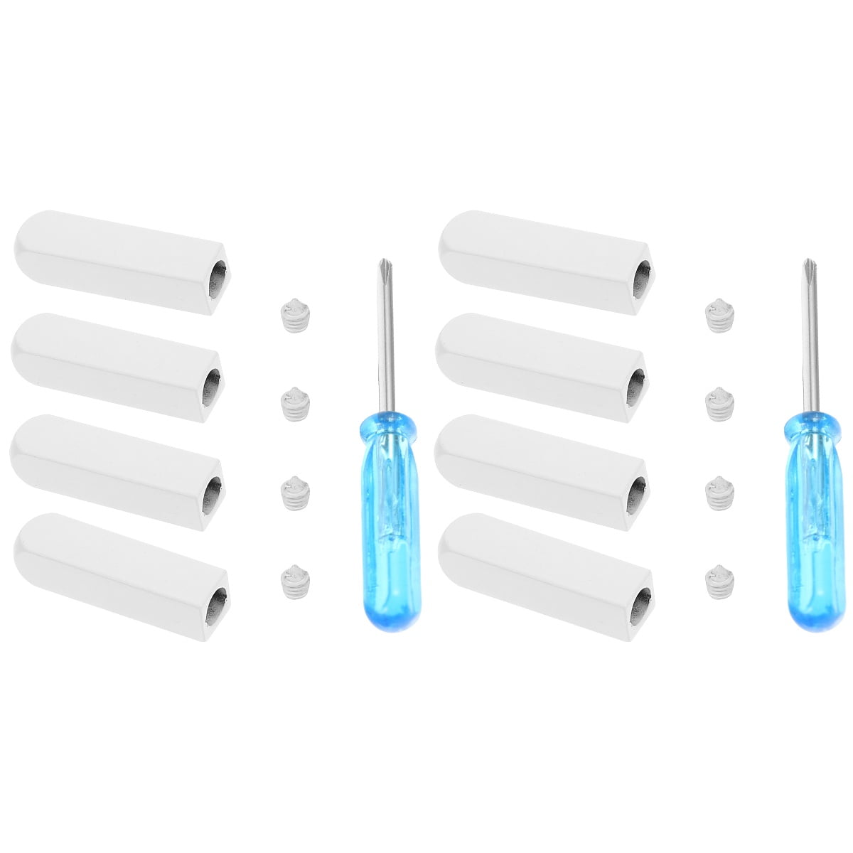 2 Sets Toe Metal Buckle Shoelace Aglets DIY Tips Laces Elastic