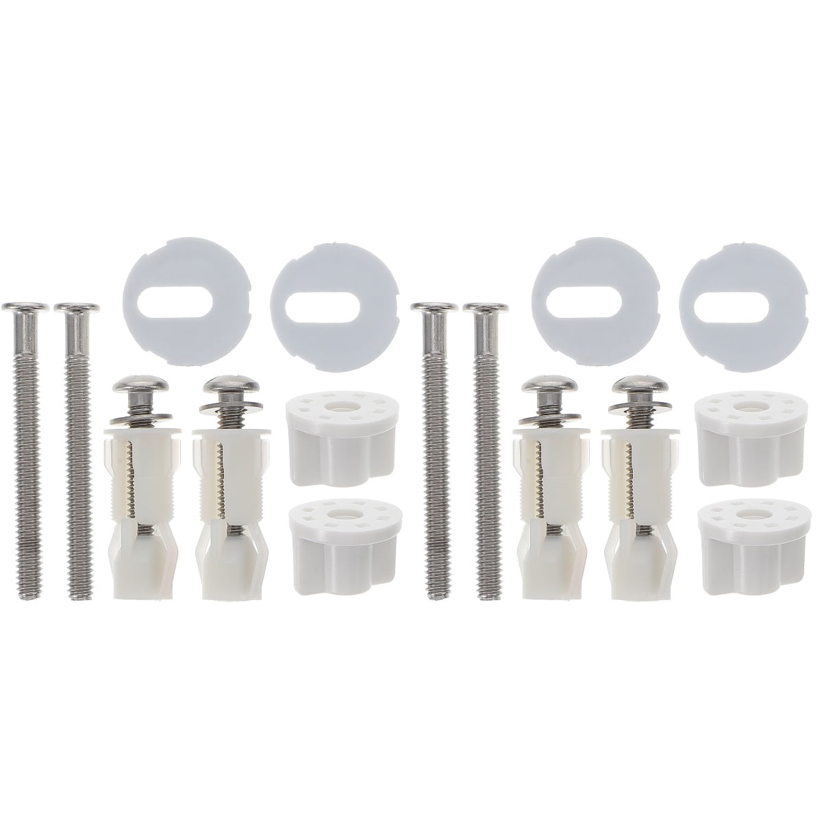 WYN 2 Sets Toilet Lid Screws Toilet Expansion Screws Toilet Seat Hinges