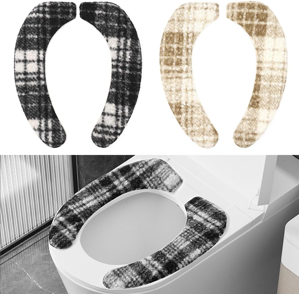 Flushable Toilet Seat Covers For Travel 20 Pack Extra Large Thick Toilet Seat Covers - Disposable Flushable Paper Covers For Public Restrooms & Travel Children's Toilet Seat Covers