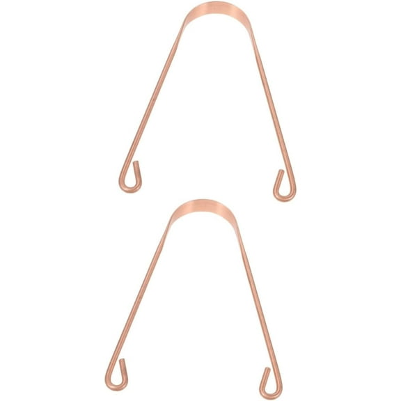 2 Sets Tongue Cleaner Multipurpose Cleaner Metallic Tongue Scraper Hand Tools Tongue Scrub Copper Tongue Scraper Tongue Cleanser Cleaning Scraper for Tongue Home Tongue Cleaner
