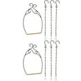 thumbnail image 1 of 2 Sets Toy Birds Wrought Iron Stand Parrot Cage Swing Play Equipment, 1 of 8