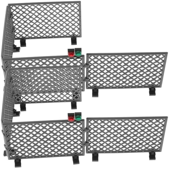 2 Sets Toys Building Block Protective Net Soldier Fence Model