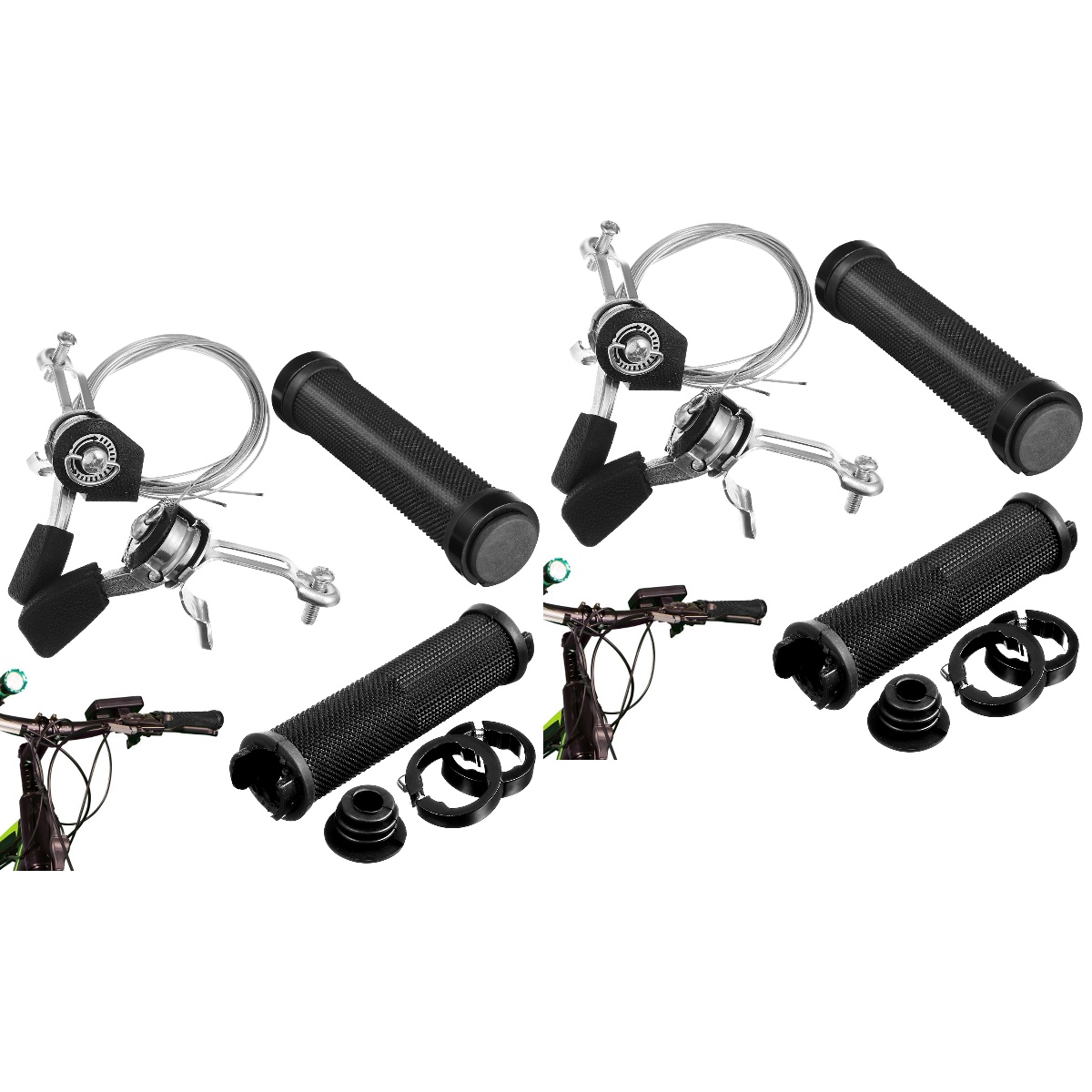 2 Sets Transmission Bike Bicycle Replace Lever Shifters Fixie Gear