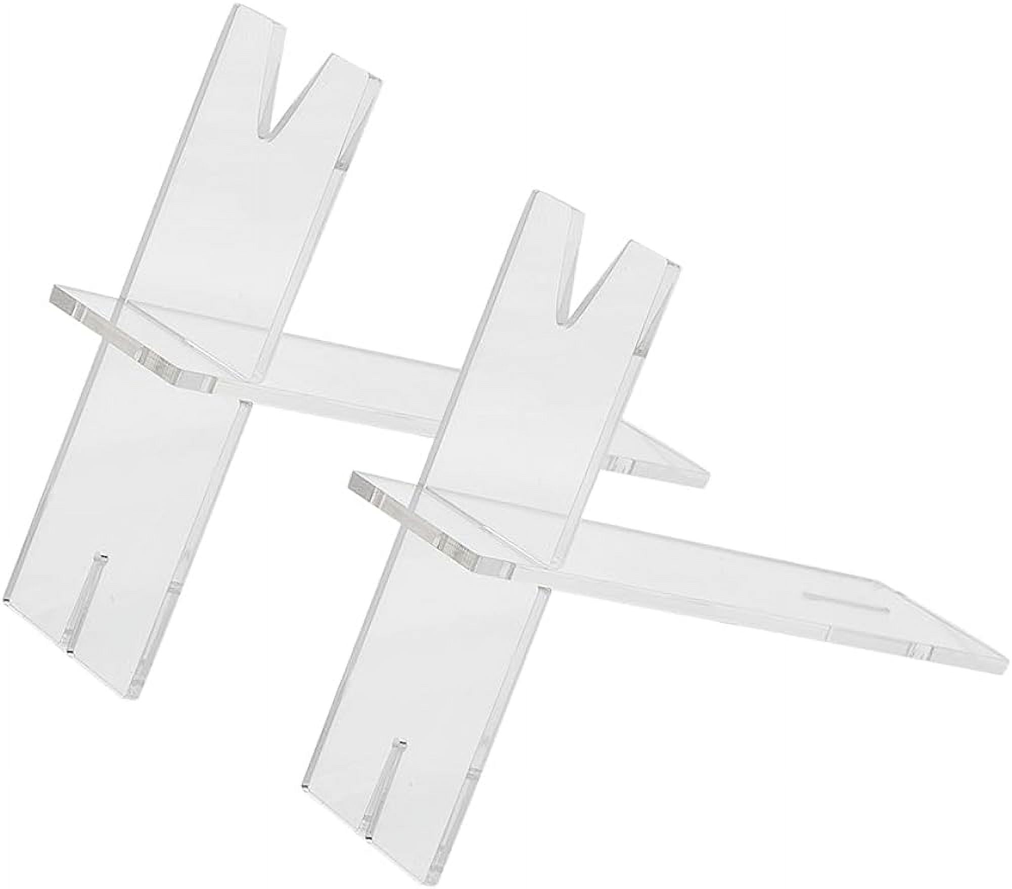2 Sets Transparent Acrylic Knife Display Stand Dagger Stand Knife