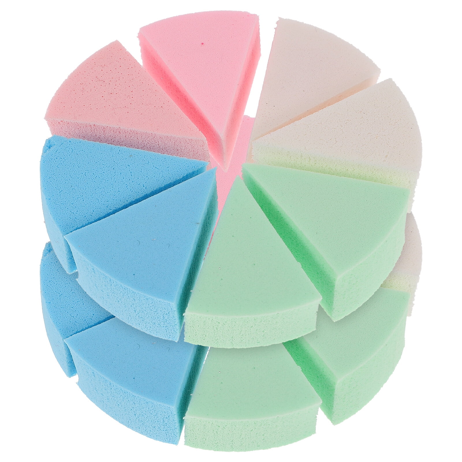 2 Sets Triangular Sponge Puff Women Makeup Sponges Powder Foam Wedges Facial Puffs Pads