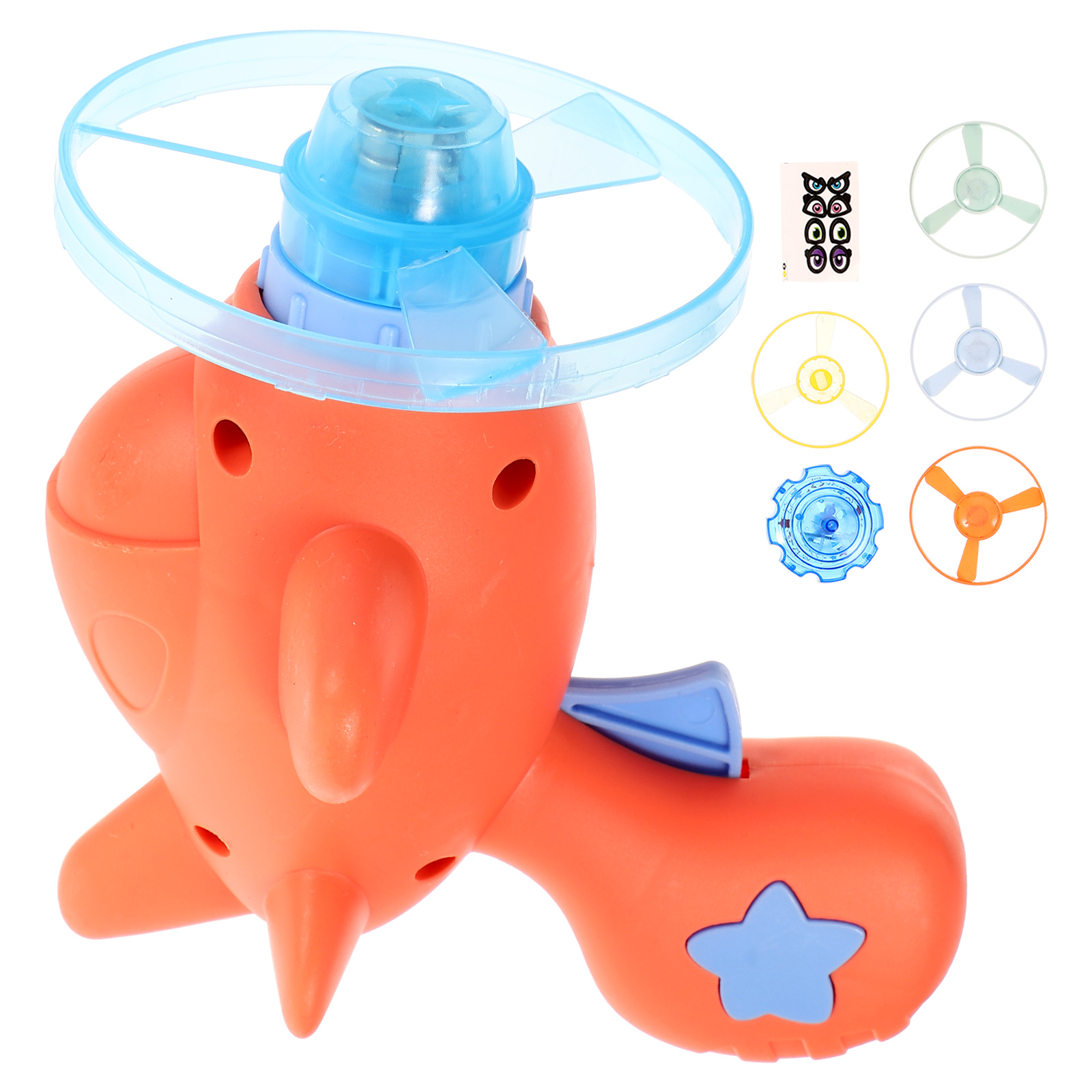 2 Sets UFO Girls Toys Kids Flying Toy Flying Disc Shooter Toys Cartoon