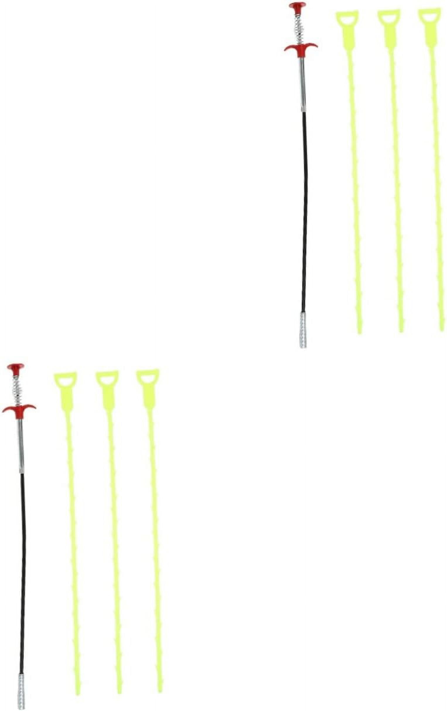 2 Sets Unclog Pipe Cleaner Toilet Bowl Cleaners Hair Sink Drain Cleaner