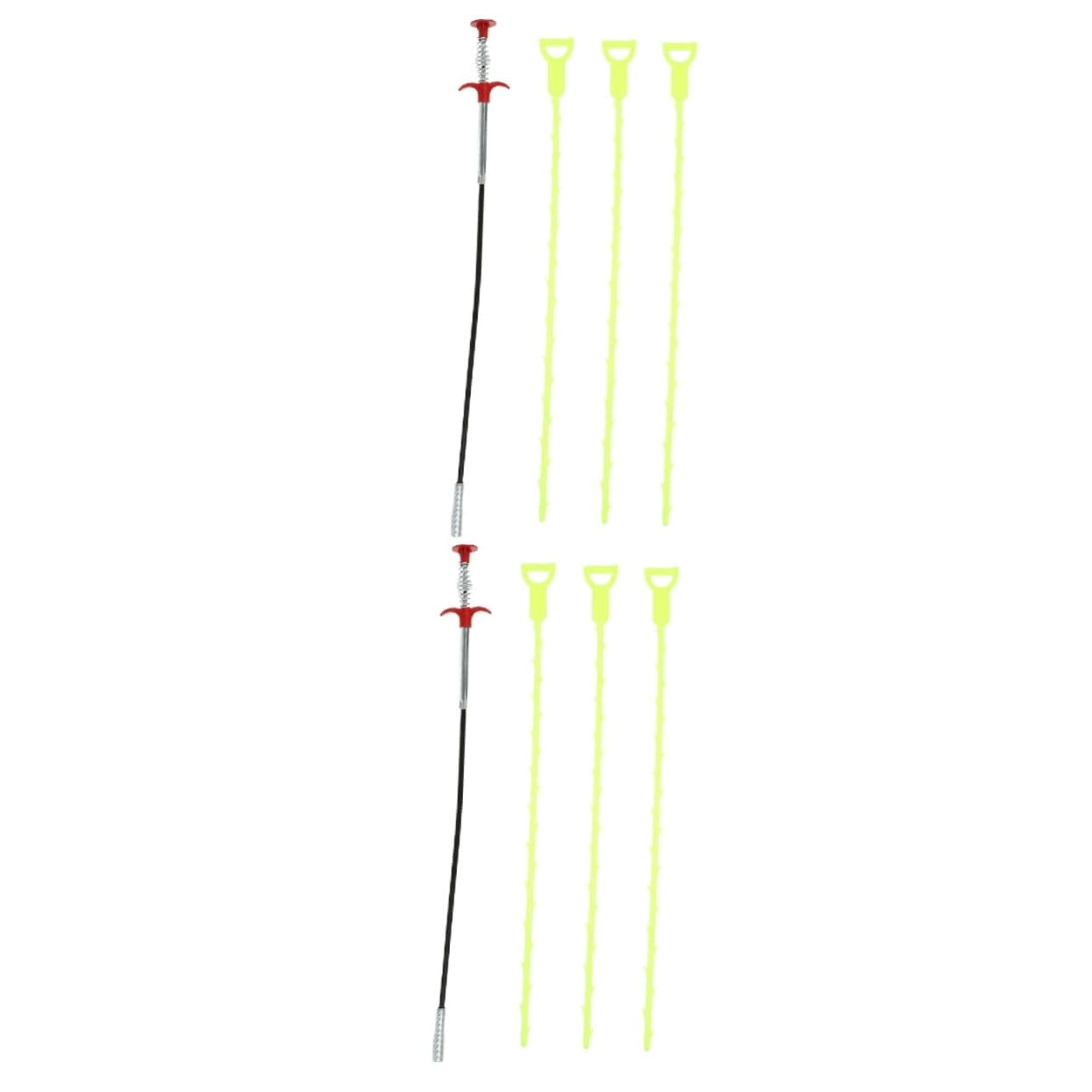 2 Sets Unclog Toilet Sink Pipe Cleaner Cleaning Tools Sink Cleaner