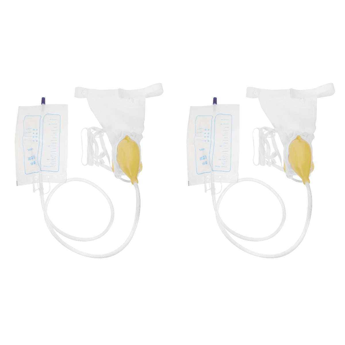 2 Sets Urinal Urinary Catheter for Women Wheelchairs Plastic Cloth Elderly