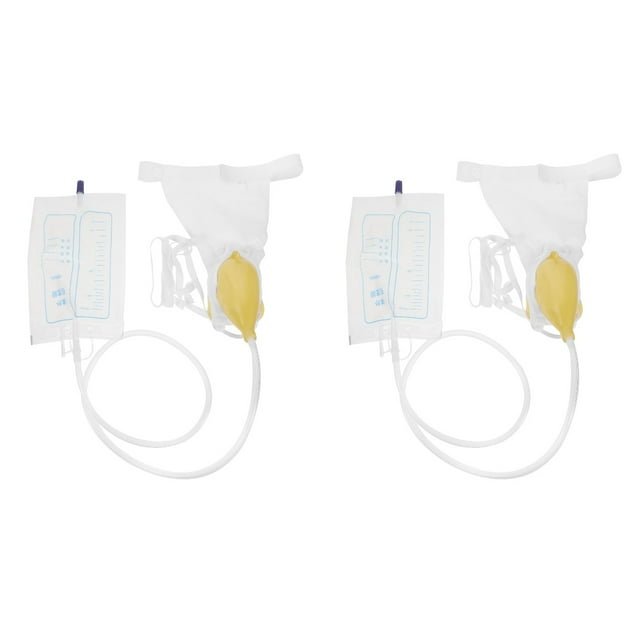 2 Sets Urinal Urinary Catheter for Women Wheelchairs Plastic Cloth