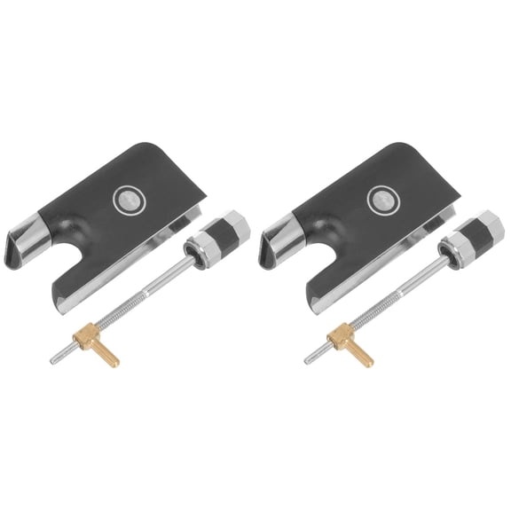 2 Sets Violin Bow Part Professional Metal Bow Frog Replacement Cello Bow Frog