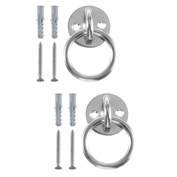 2 Sets Wall Anchor Hanging Wire 8.50X5.00X5.00CM Silver