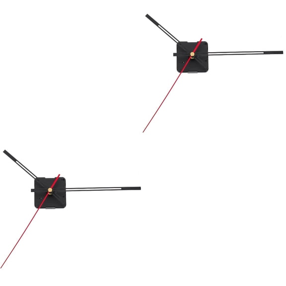 MERRYHAPY Merryhapy Mute Wall Clock Mechanism, Black, for Easy Replacement