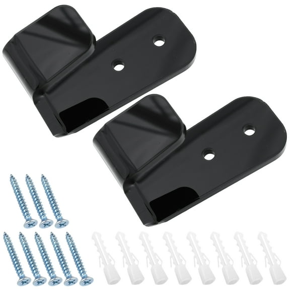 2 Sets Wall Hockey Stick Stands Multipurpose Storage Hanging Holders Ski Rack for Garage Black