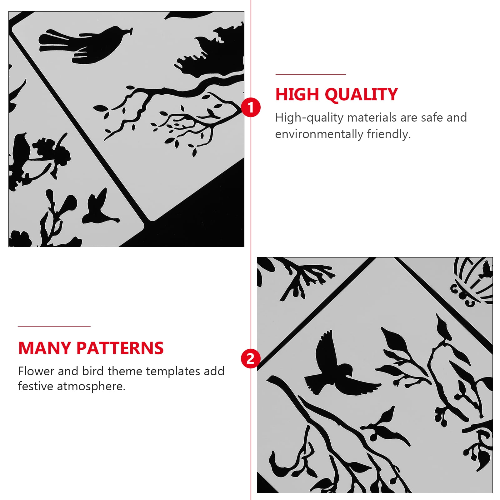 2 Sets Wall Painting DIY Templates Scrapbooking Stencils Kids Drawing