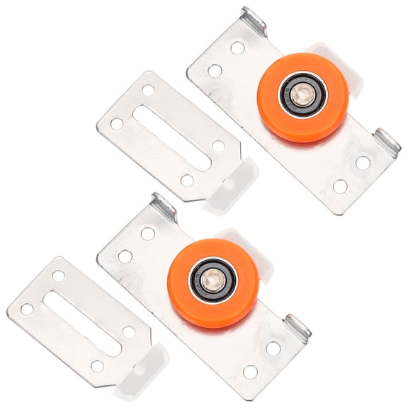 2 Sets Wardrobe Pulley Door Roller Sliding Door Pulley Wardrobe Buffer Roller