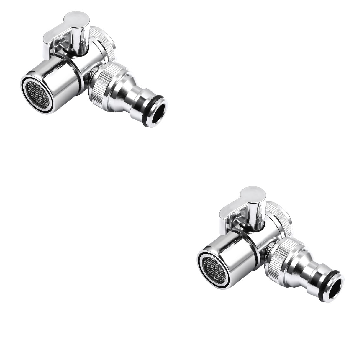 2 Sets Washer Faucet Adapter Dishwasher Faucet Adapter Splitter Washing