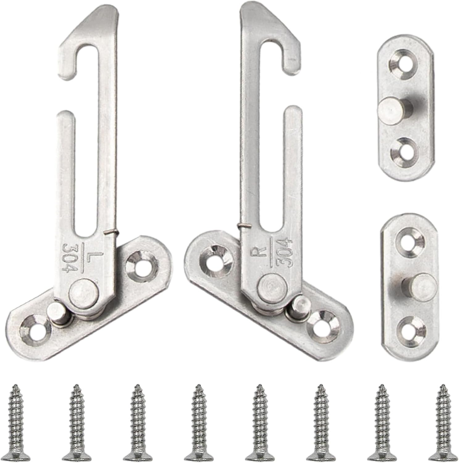 Window Restrictor Sign 2 Sets Window Restrictors Locks Stainless Steel Child Restrictor ...