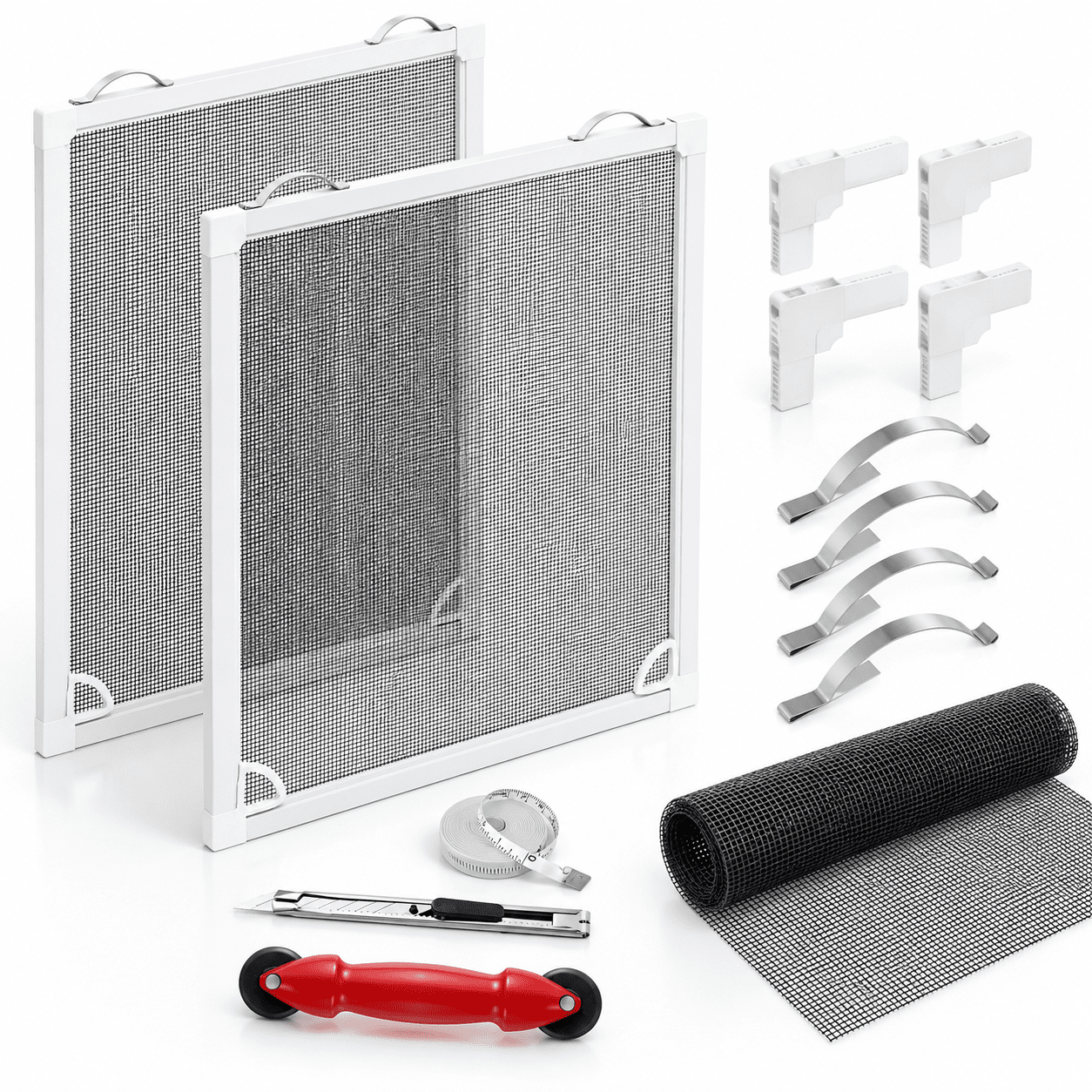 2 Sets Window Screen Frame Kit 48inx60in Fiberglreplacement Includes ...