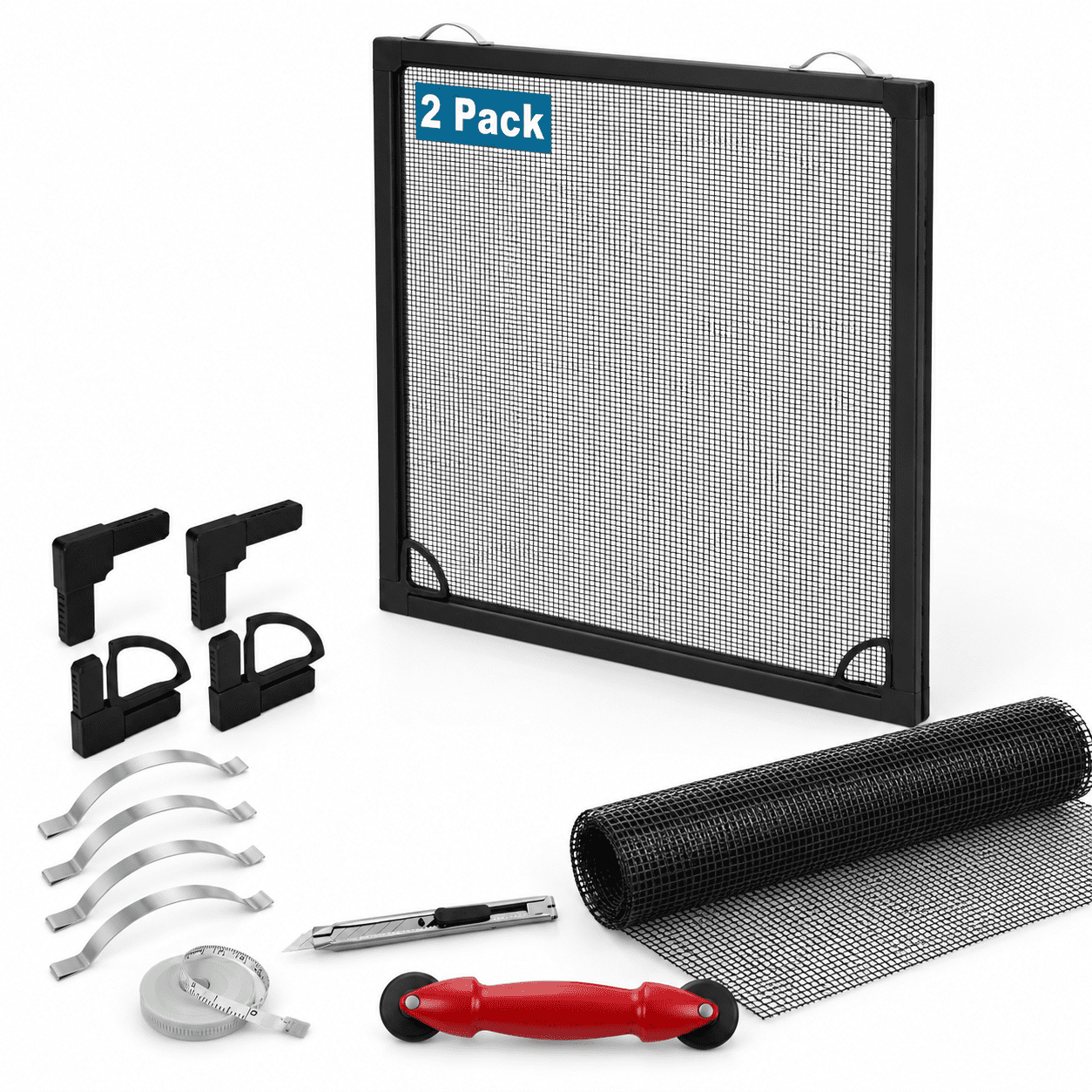 Small Window Frame Kit 2 Sets Window Screen Frame Kit 5/16 In X 1/8 X48inx48in ...