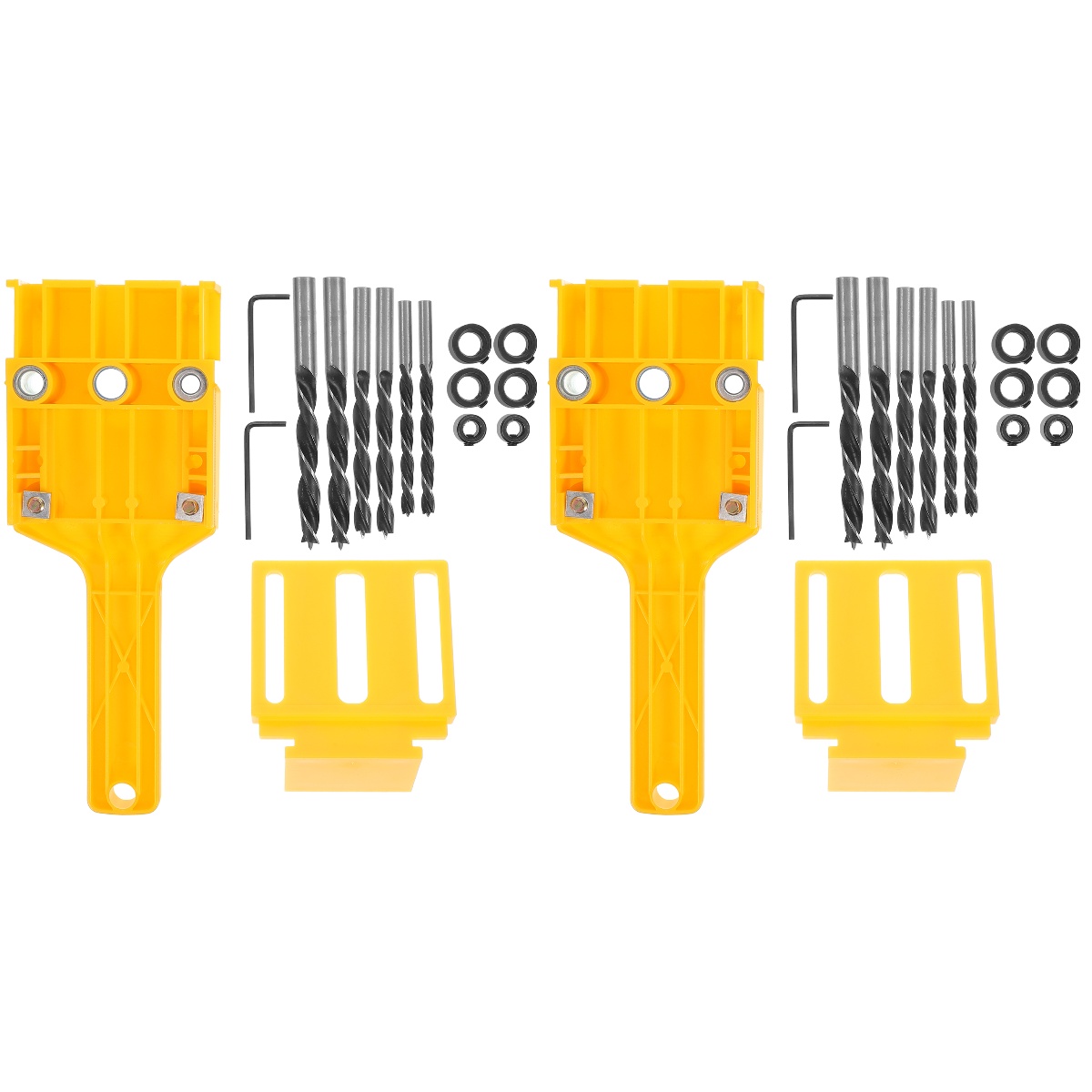 2 Sets Woodworking Drill Bit Dowel Jointer Accessories Tools
