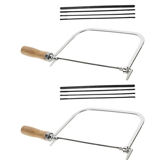 2 Sets Woodworking Raffia Saw Coping Saw Portable Fine Coping Saw Jewelers Bowsaw Tools