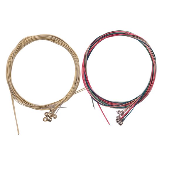 2 Sets of 6 Guitar Strings Replacement Steel String for Acoustic Guitar Guitar Changing Tool