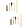 2 Sets of Bookbinding Tools Kit Leather Sewing Upholstery Repair Kit